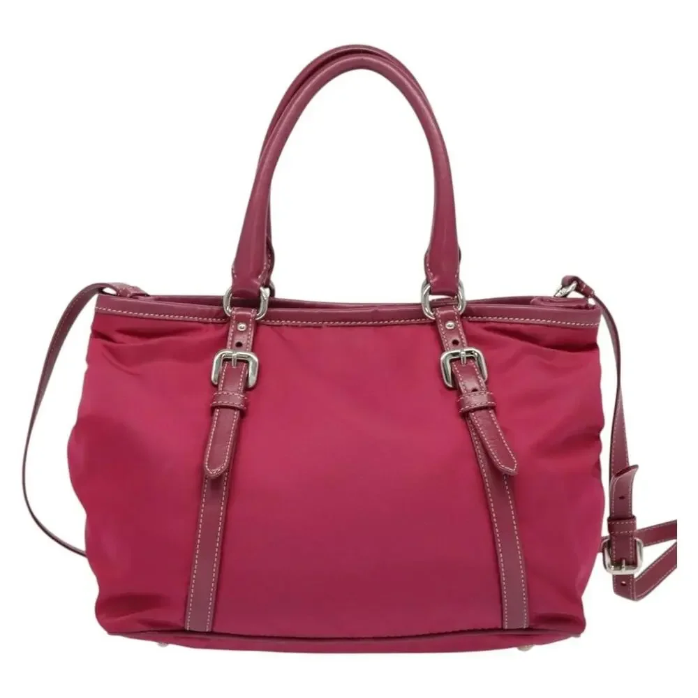 Prada Nylon Tote Bag Pink